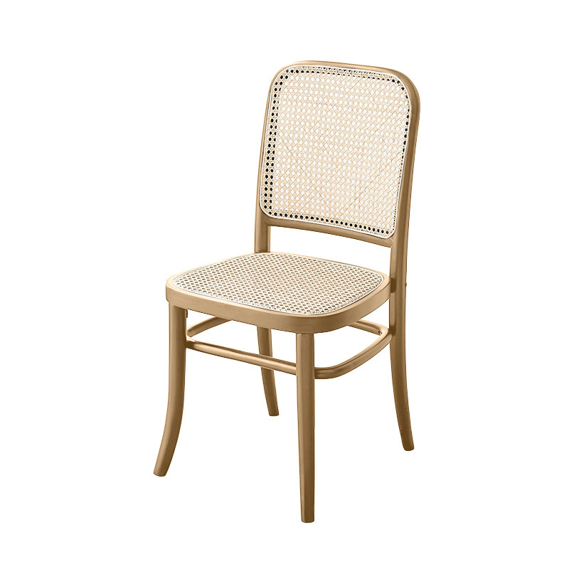 Nordic curved dining household wooden stools backrests designed by Sanato restaurant chair