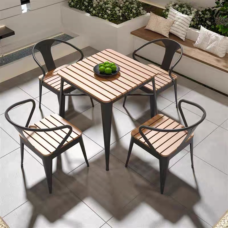 Garden party table outdoor sets of furniture bistro table metal cafes chair